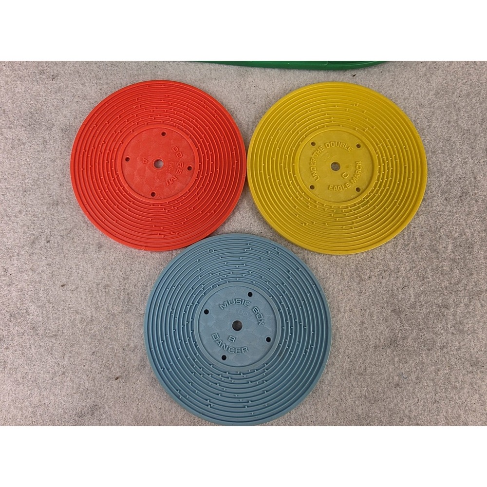 Vintage Fisher Price Little People Change A Tune Carousel 1980s With Discs - Picture 6 of 15